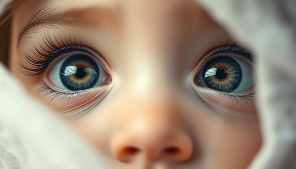 attractiveness of big eyes to females